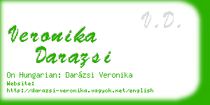 veronika darazsi business card